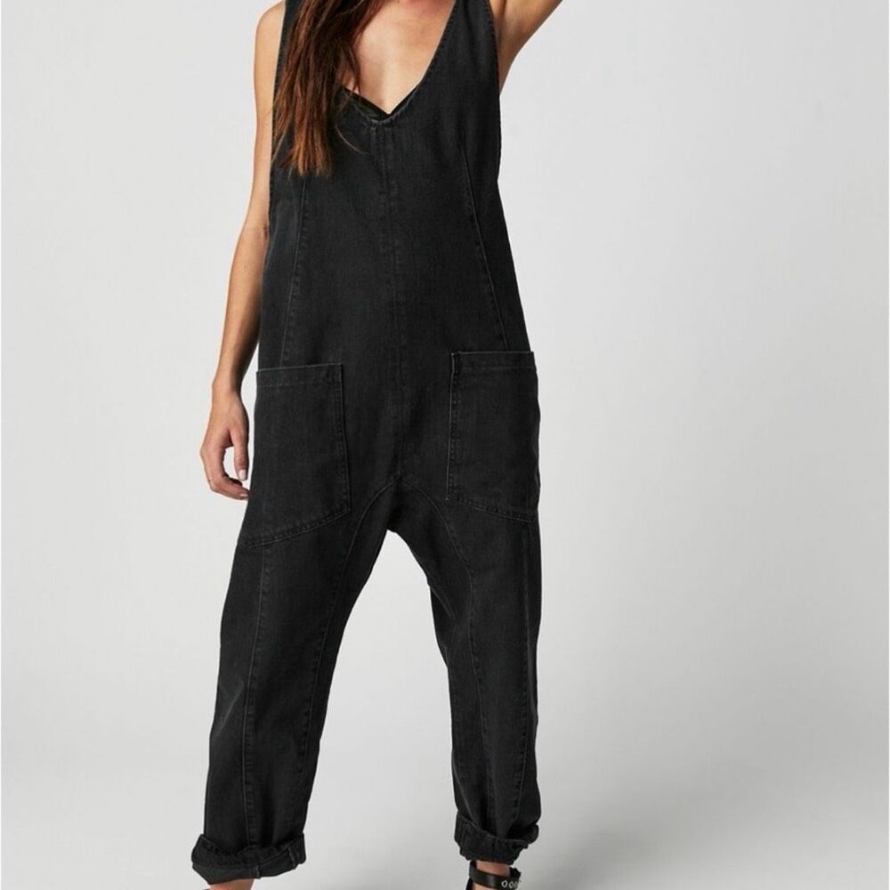 Free People We The Free High Roller Jumpsuit L